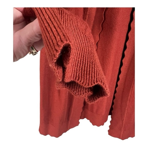 Stitch Fix: Evolution by Cyrus Davison Scallop Edge Cardigan in Colorado NWOT - Picture 3 of 14